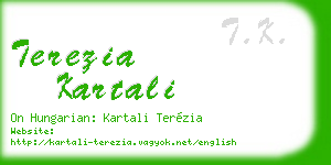 terezia kartali business card